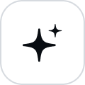 Menu icon with black outline