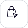 online ordering icon with black outline