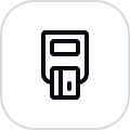 handheld icon with black outline