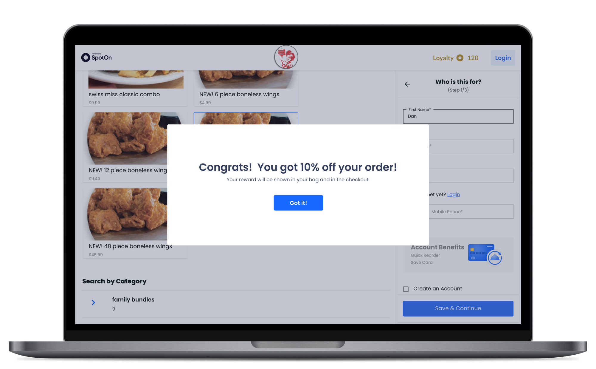 Encourage your customers to visit more frequently with SpotOn Loyalty.