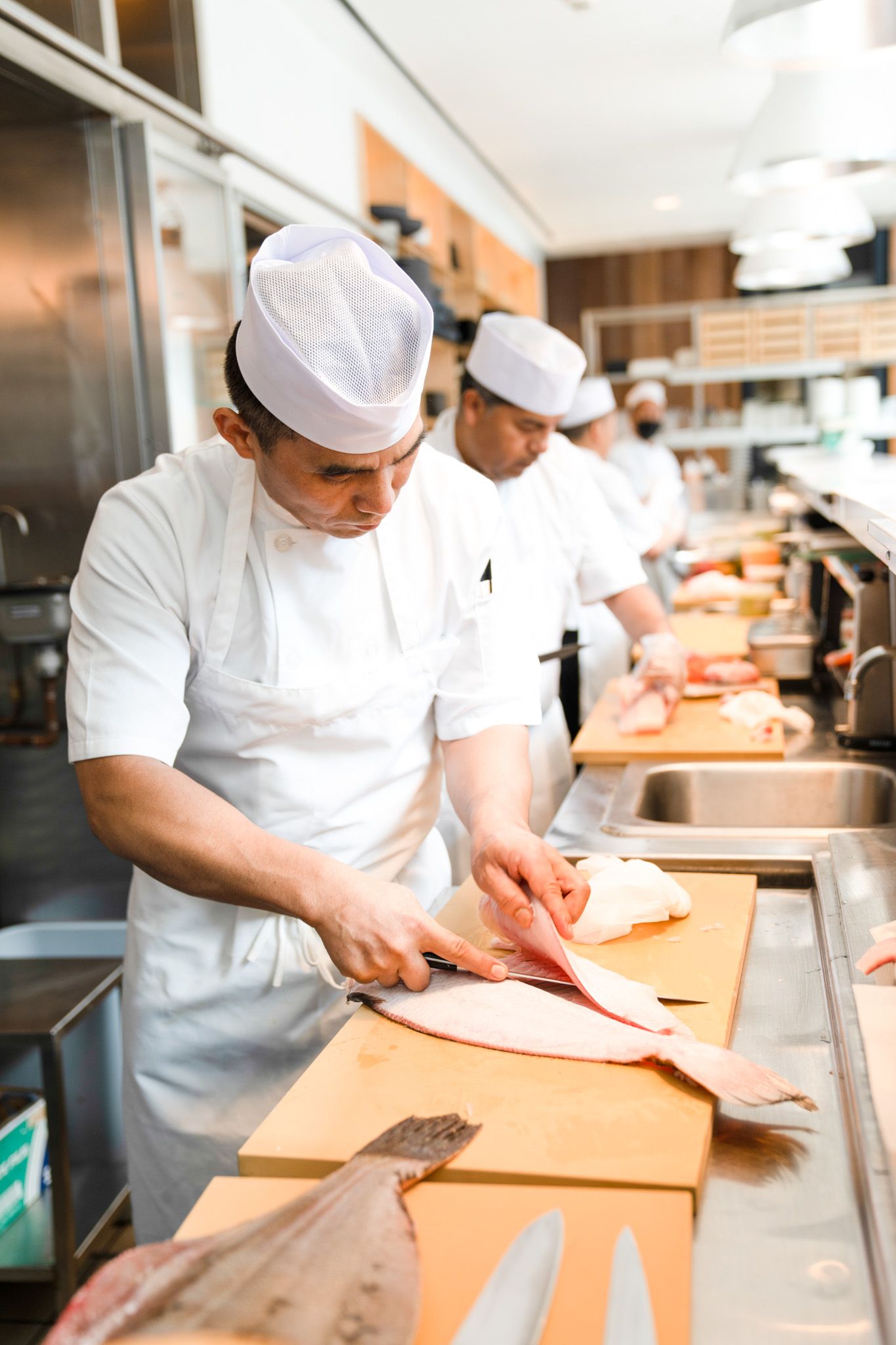 Sushi chef at Momoya SoHo.