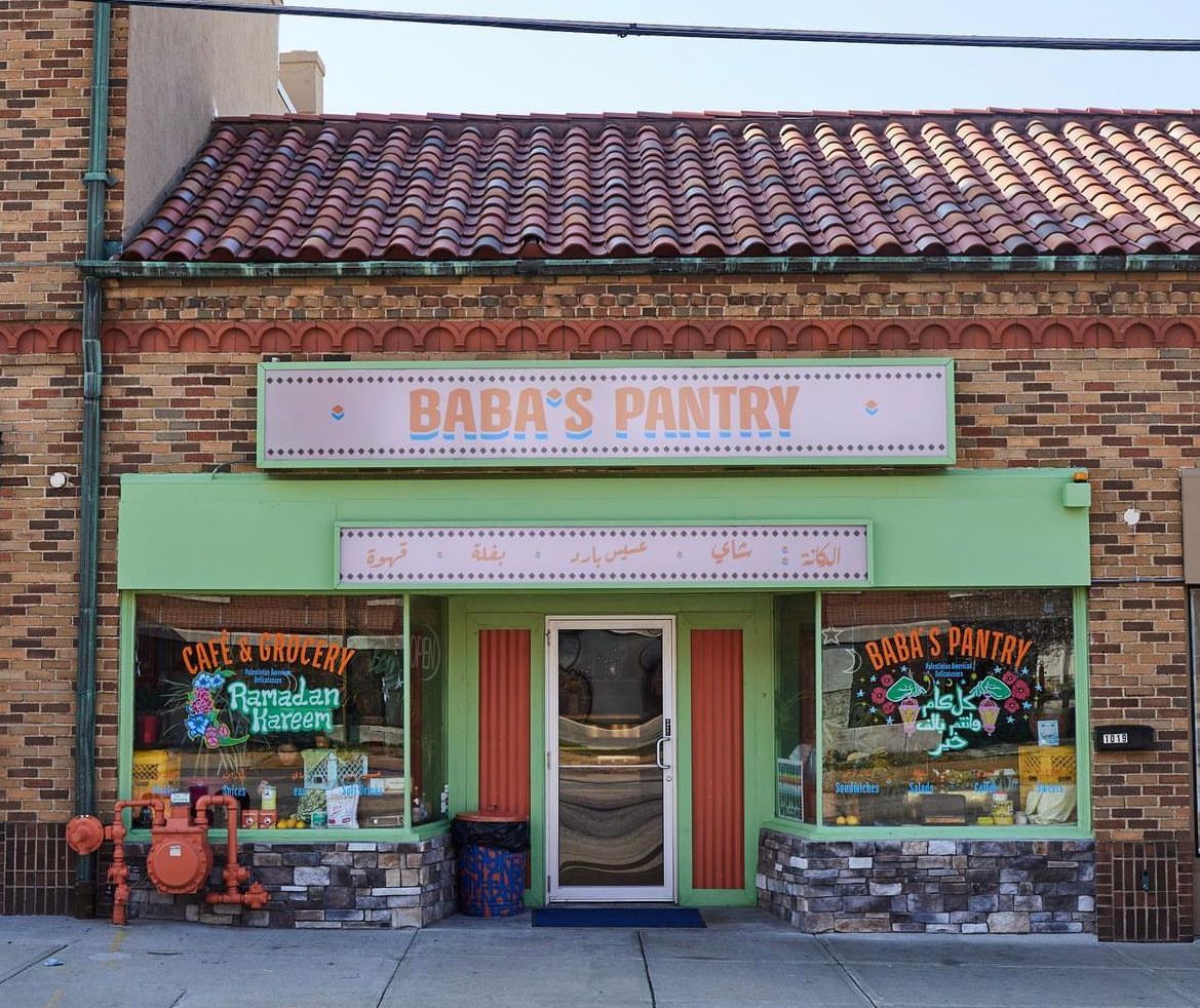 Baba's Pantry storefront. 