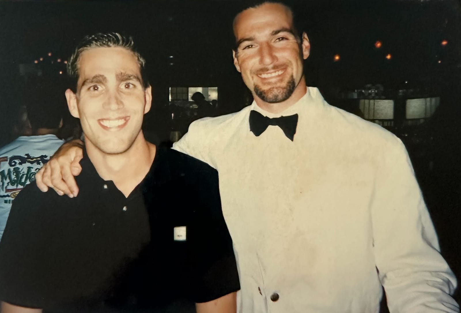 Greg Svitenko and a friend at a bar