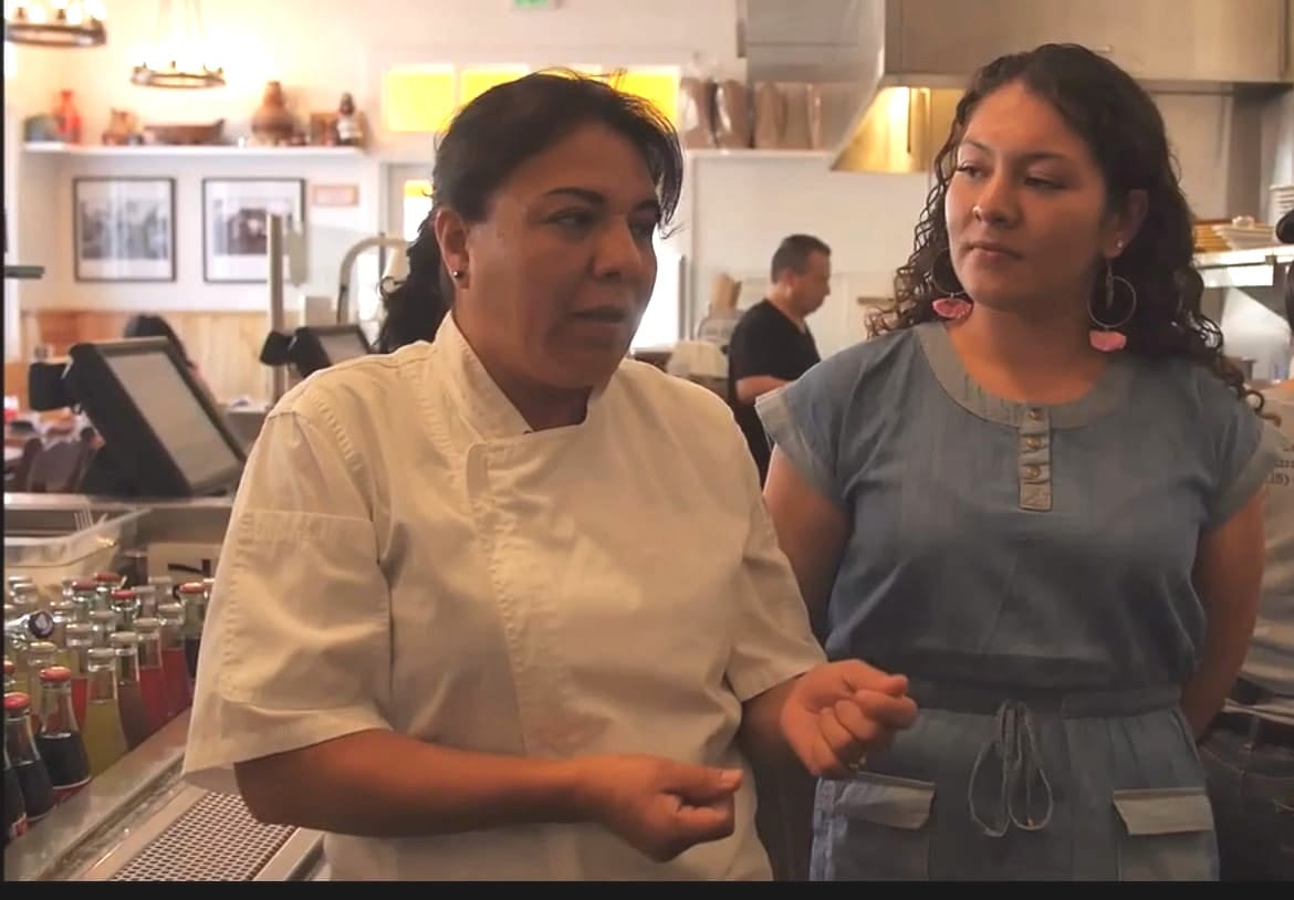 Veroninca Salazar & Dayana Perez at El Huarache Loco