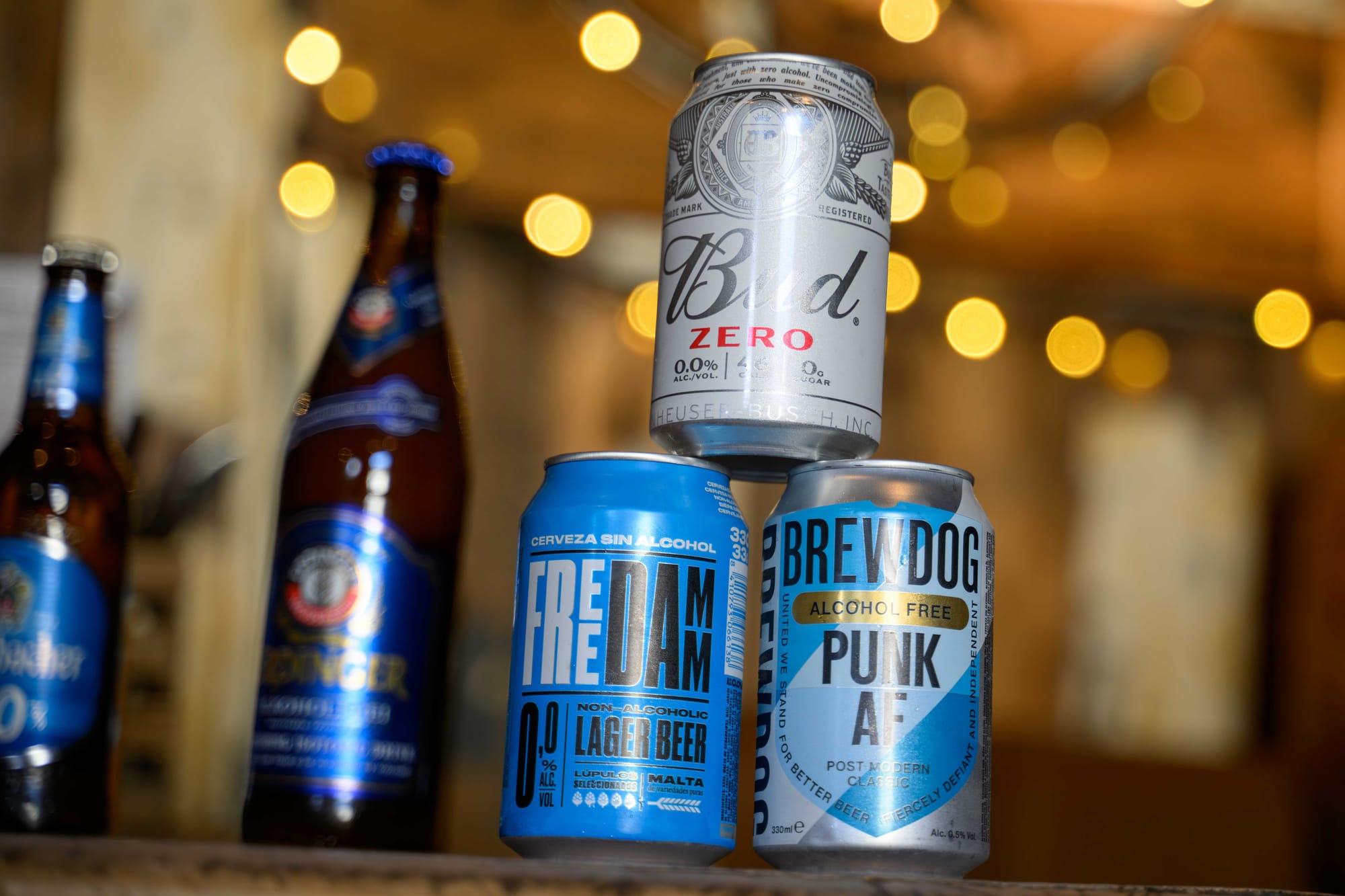 A selection of popular NA beers