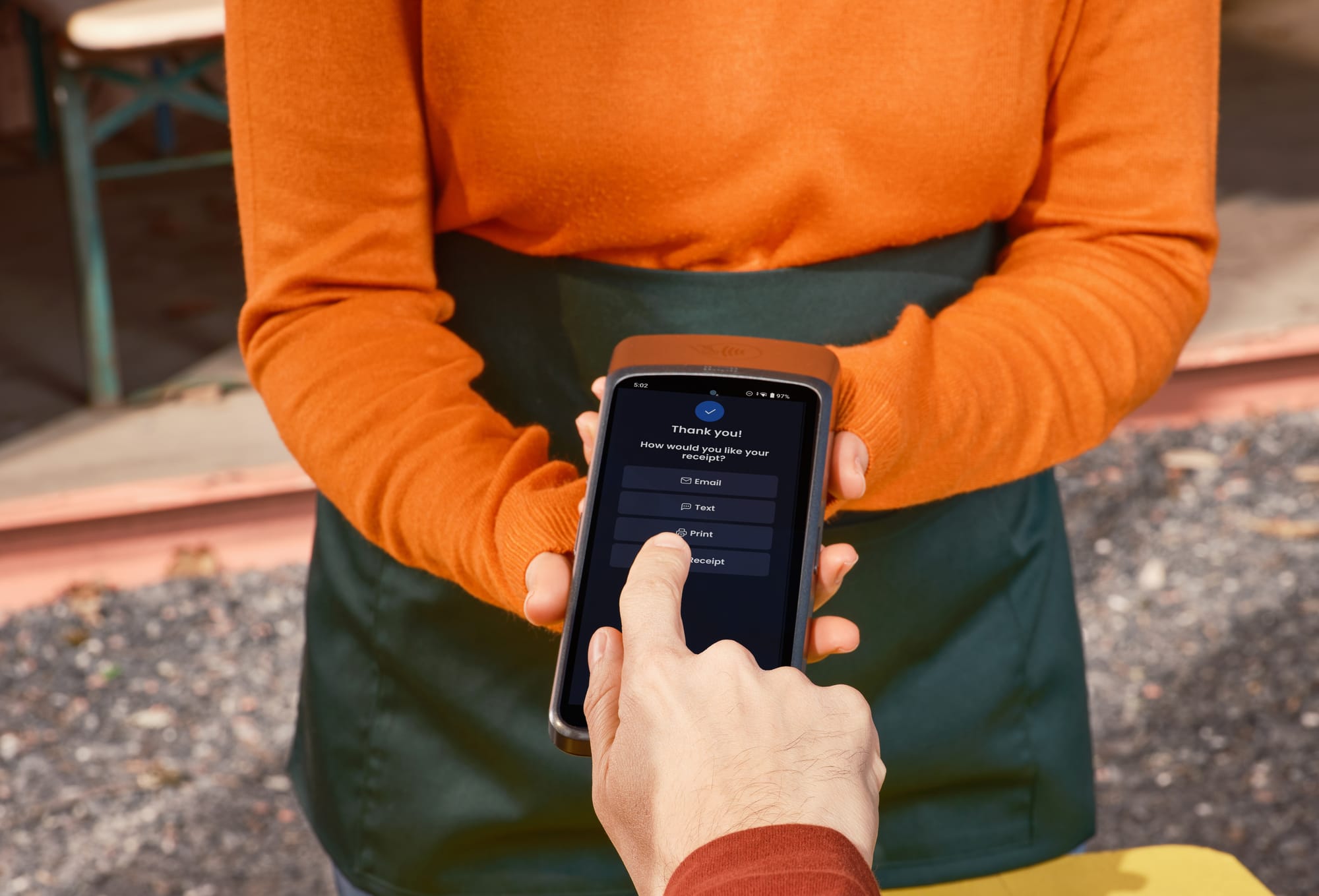 restaurant digital receipt capturing guest email