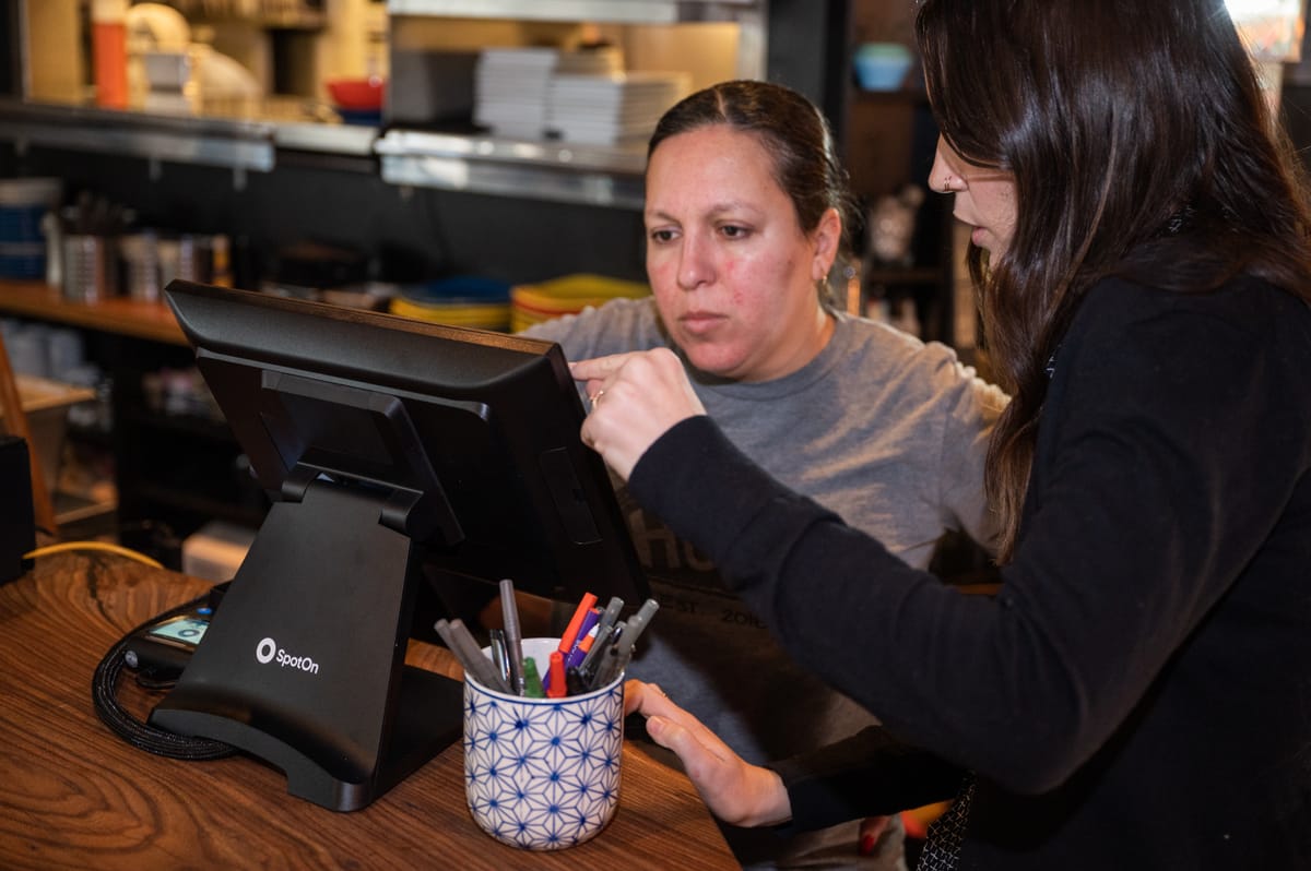 SpotOn POS customer service help for restaurant terminal system