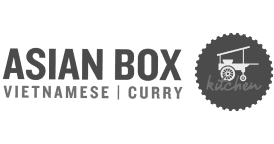 Asian Box Vietnamese Curry with vintage food cart illustration