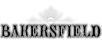 Bakersfield with ornate crown and decorative Victorian-style lettering