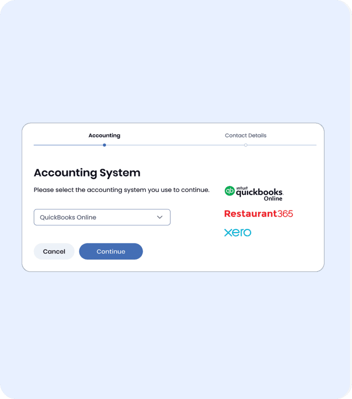 Image of SpotOn's hardware Connect your accounting software