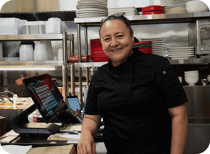 Edith Bello, owner of El Castillito in an interview