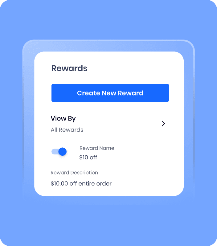 Image of SpotOn's hardware Repeat popular rewards
