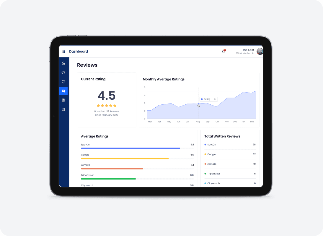 Image of SpotOn's hardware Review management