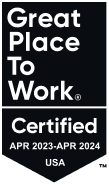 Great Place To Work Certified, April 2023-April 2024, USA badge received by Spoton