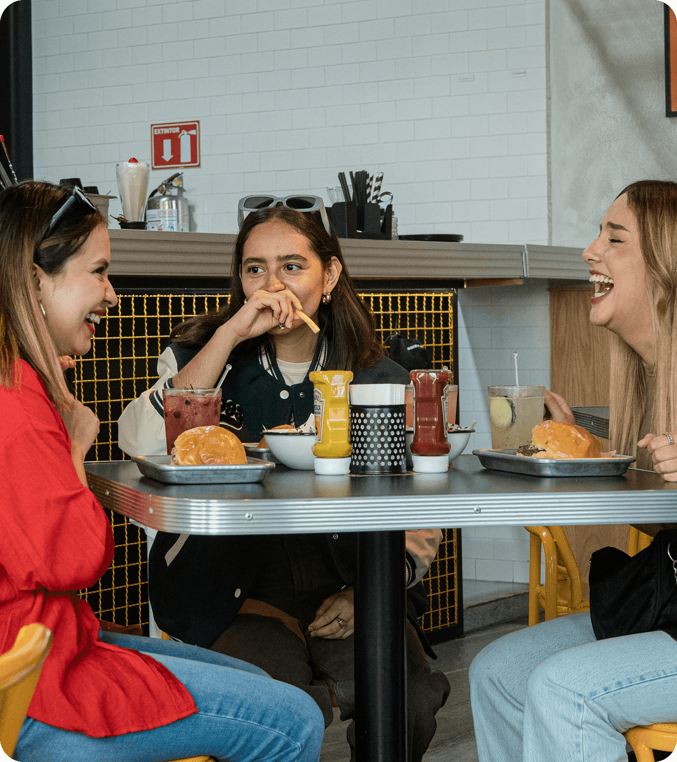 A restaurant guest earns a freebie by redeeming loyalty points