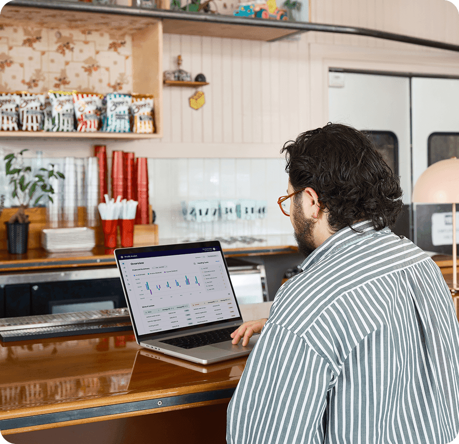 Restaurant owner reviews P&L analysis