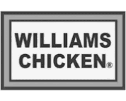 Williams Chicken logo in rectangular frame