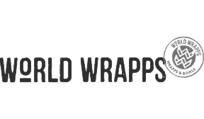 World Wrapps logo with circle emblem and bold gray text